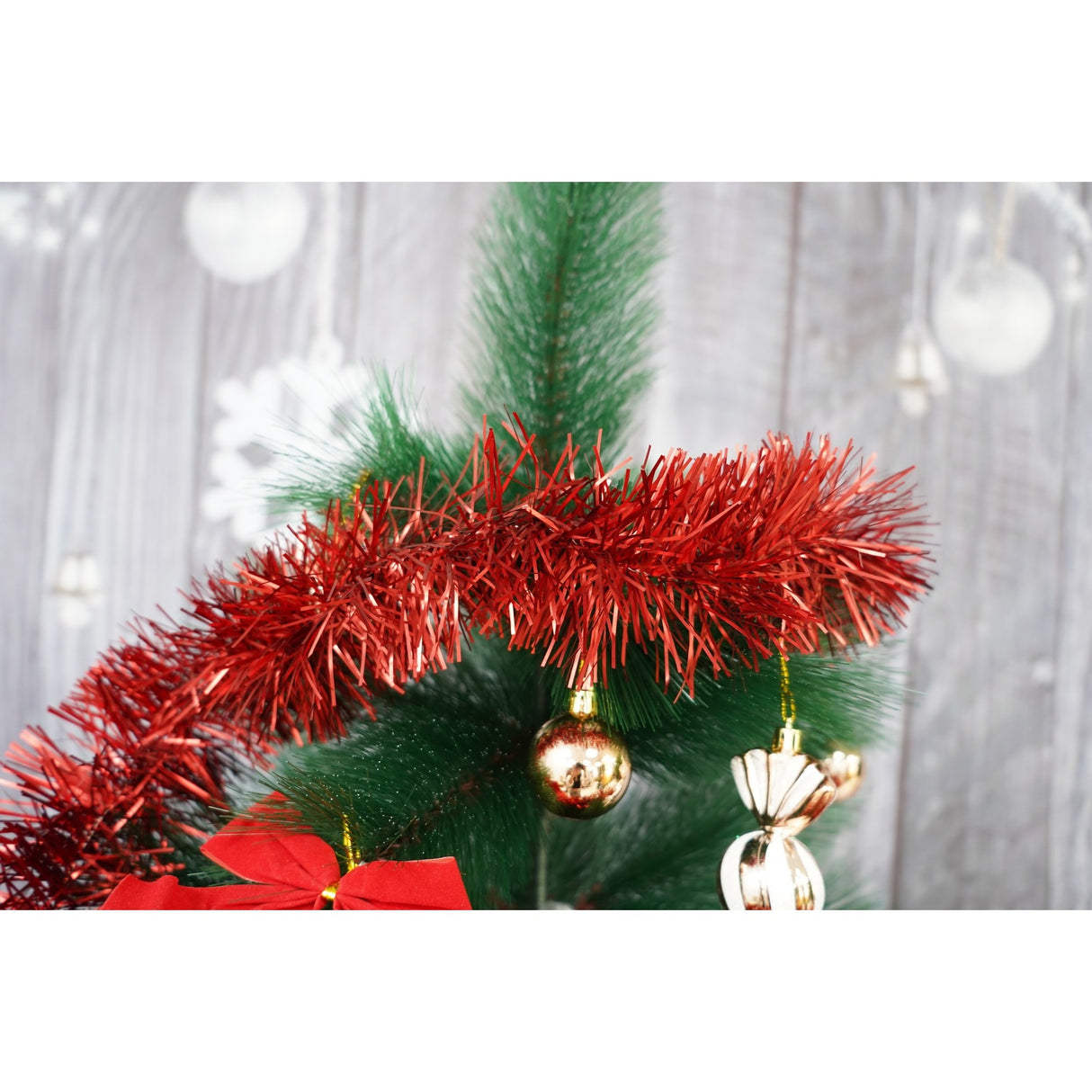 Beteala Craciun, Vivimall, roșu, marimea: 2 m x 9 cm material:folie PVC, interior/exterio - vivimall.ro