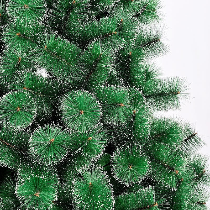 Brad artificial de Craciun tip pin nins, pentru interior/exterior, inaltime 180 cm, Vivimall, verde, suport metalic inclus - vivimall.ro