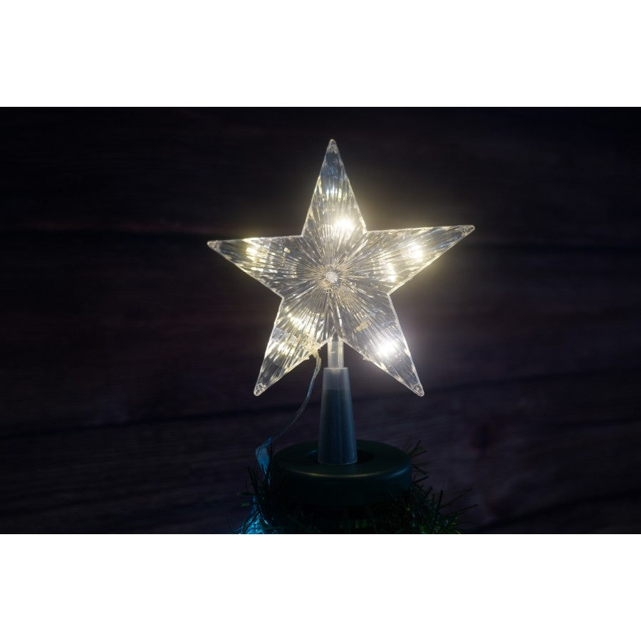 Brad artificial Pop-Up Vivimall, cu instalatie integrata, Lumini RGB, Suport inclus, Stea luminata, 304 Led, 180 cm, Material PVC, Verde - vivimall.ro