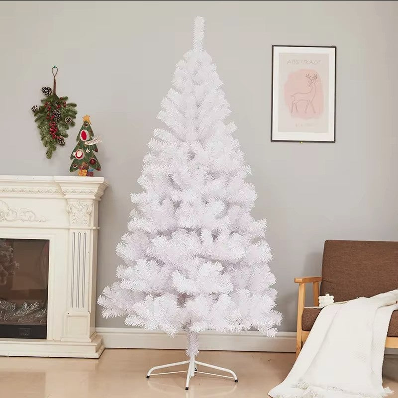 Brad de Craciun artificial cu suport inclus Flippy, 150 cm, 450 Ramuri Varfuri, Suport Clasic, Fara iluminare, utilizat pentru interior/exterior, Alb - vivimall.ro