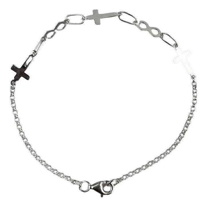Bratara Argint 925 Cruce si Infinit - vivimall.ro