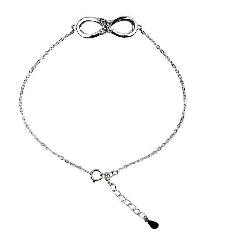 Bratara Argint 925, Infinit cu Fluture - vivimall.ro