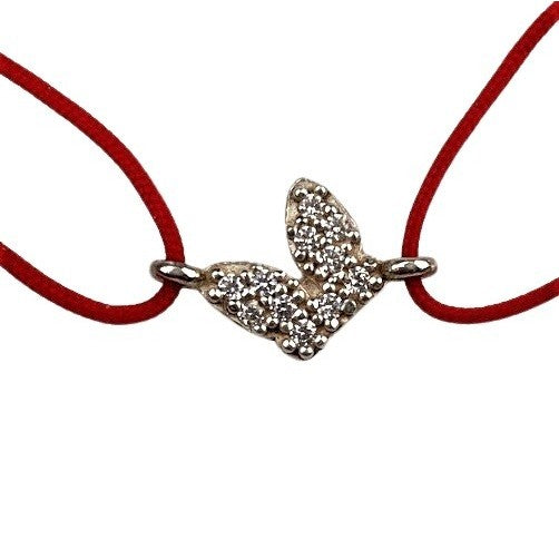 Bratara Cu Nod Dublu Din Argint 925 Fluture Cu Pietre