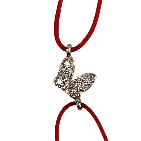 Bratara Cu Nod Dublu Din Argint 925 Fluture Cu Pietre