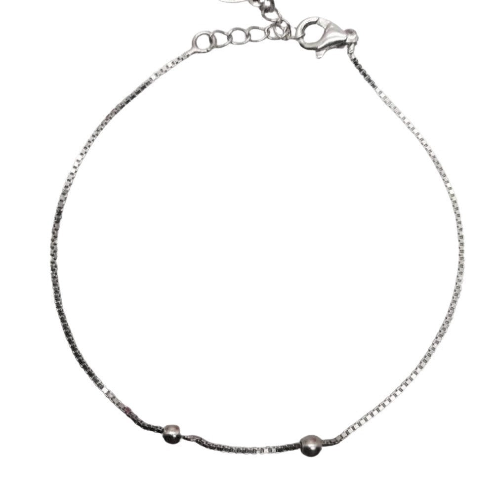 Állítható ródiumozott 925 ezüst karkötő