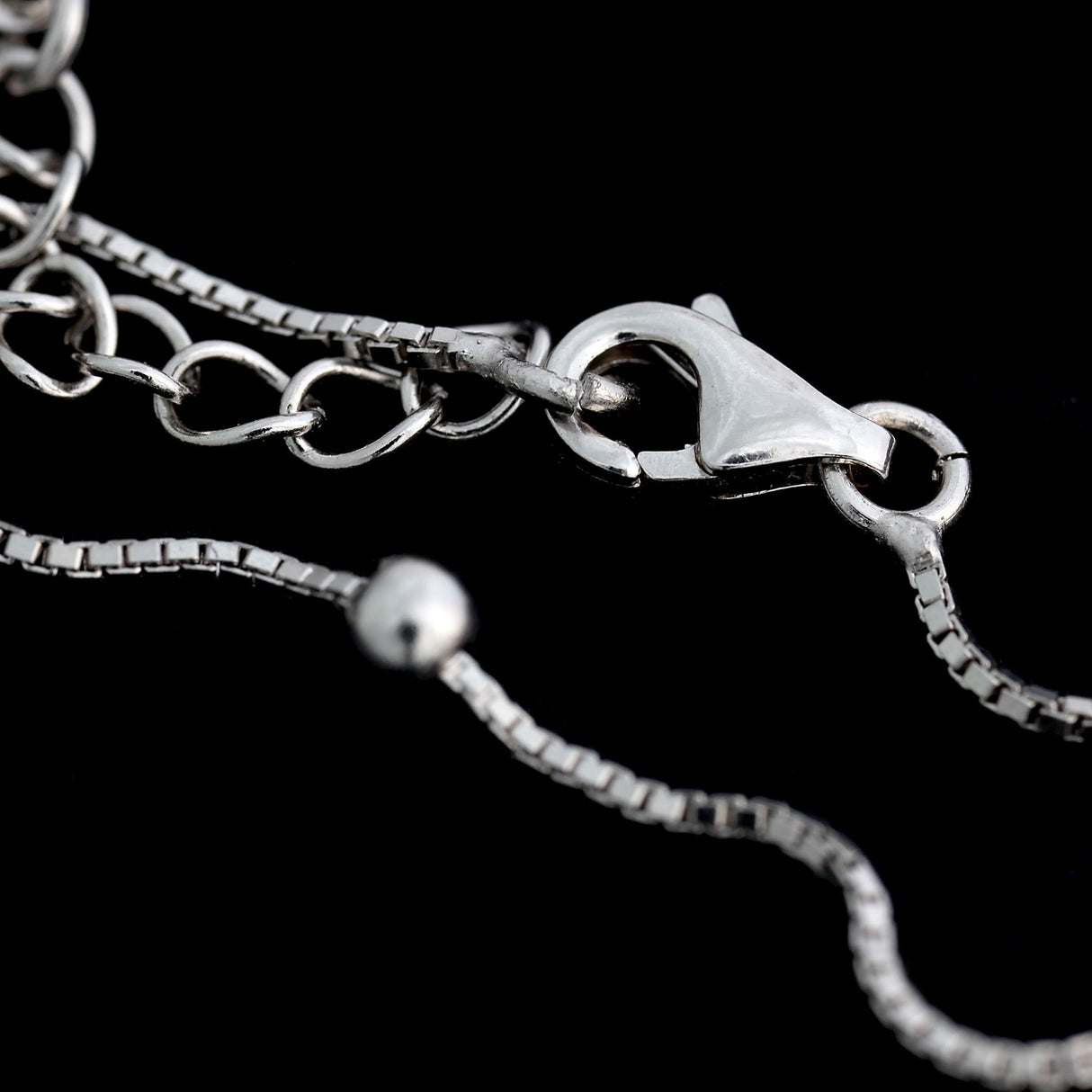 Állítható ródiumozott 925 ezüst karkötő