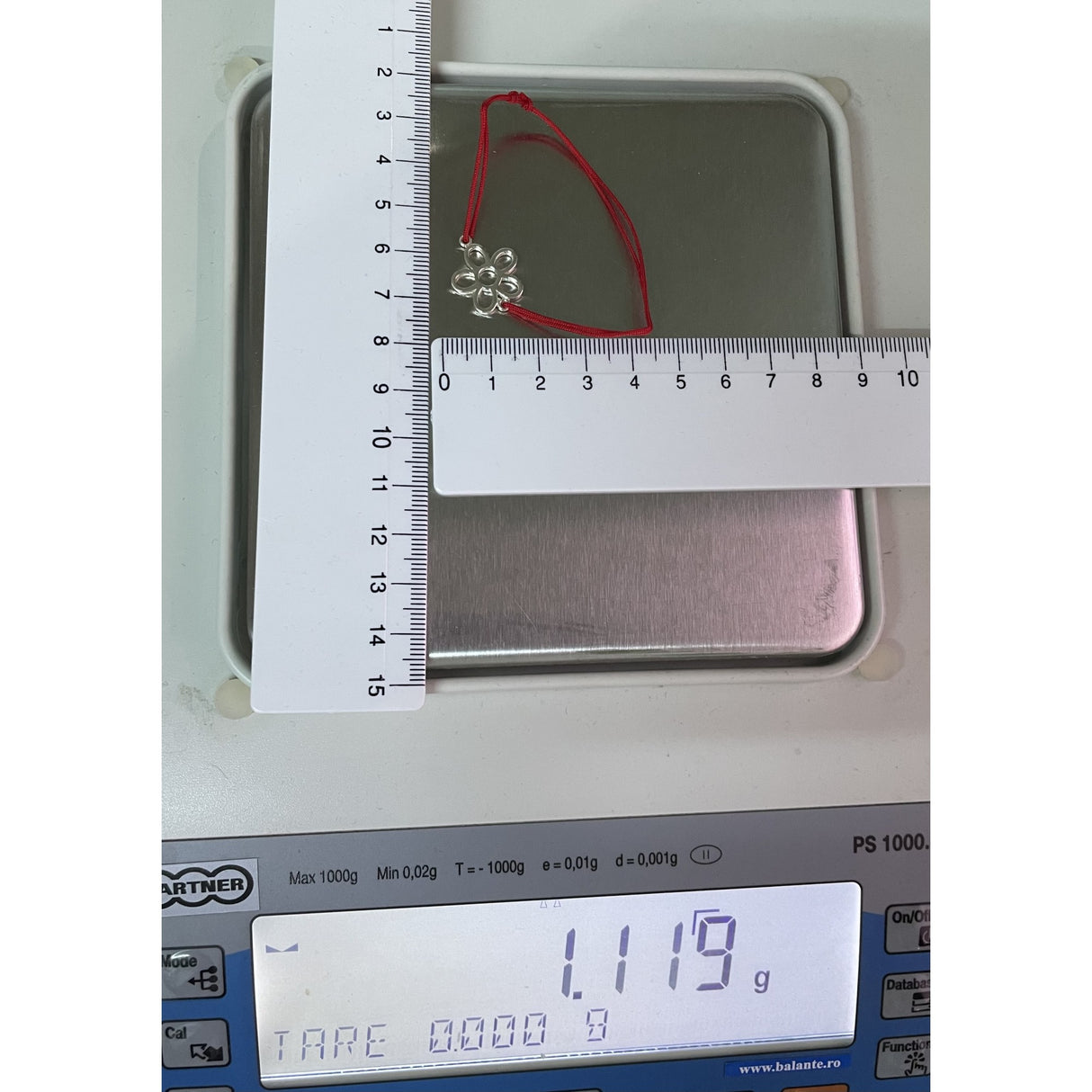 Bratara Snur Reglabil, Argint 925, Floare 5 Petale, Jolie Silver, 1.1 g, 2 cm x 2 cm - vivimall.ro