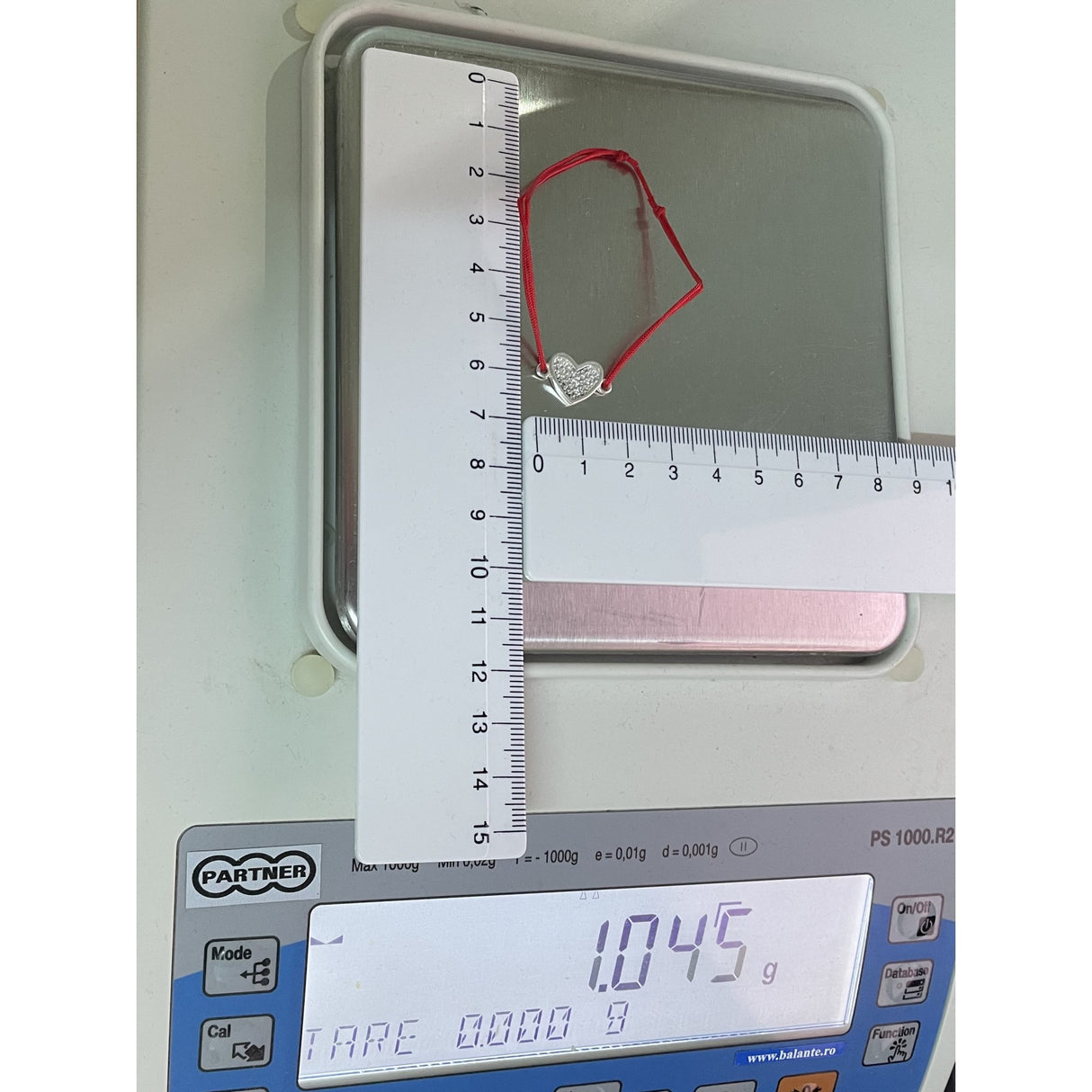 Bratara Snur Reglabil, Argint 925, Inima cu Minizirconii, Jolie Silver, 1 g, 1.8 cm x 1.3 cm - vivimall.ro