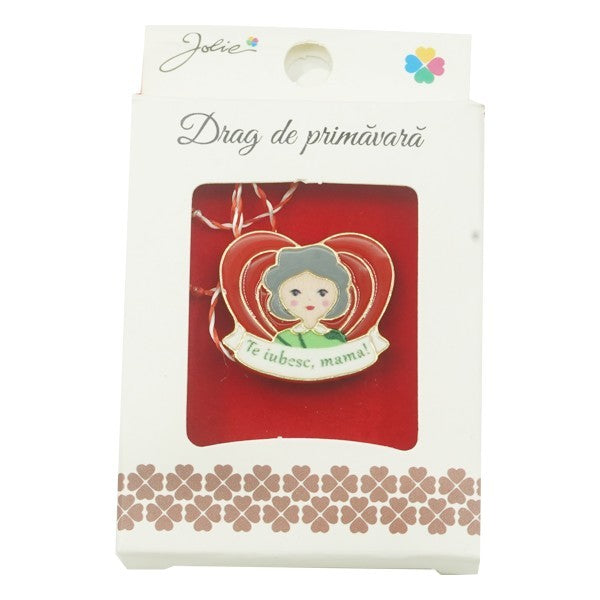 Brosa Mica in Cutie Jolie model Te Iubesc Mama - vivimall.ro