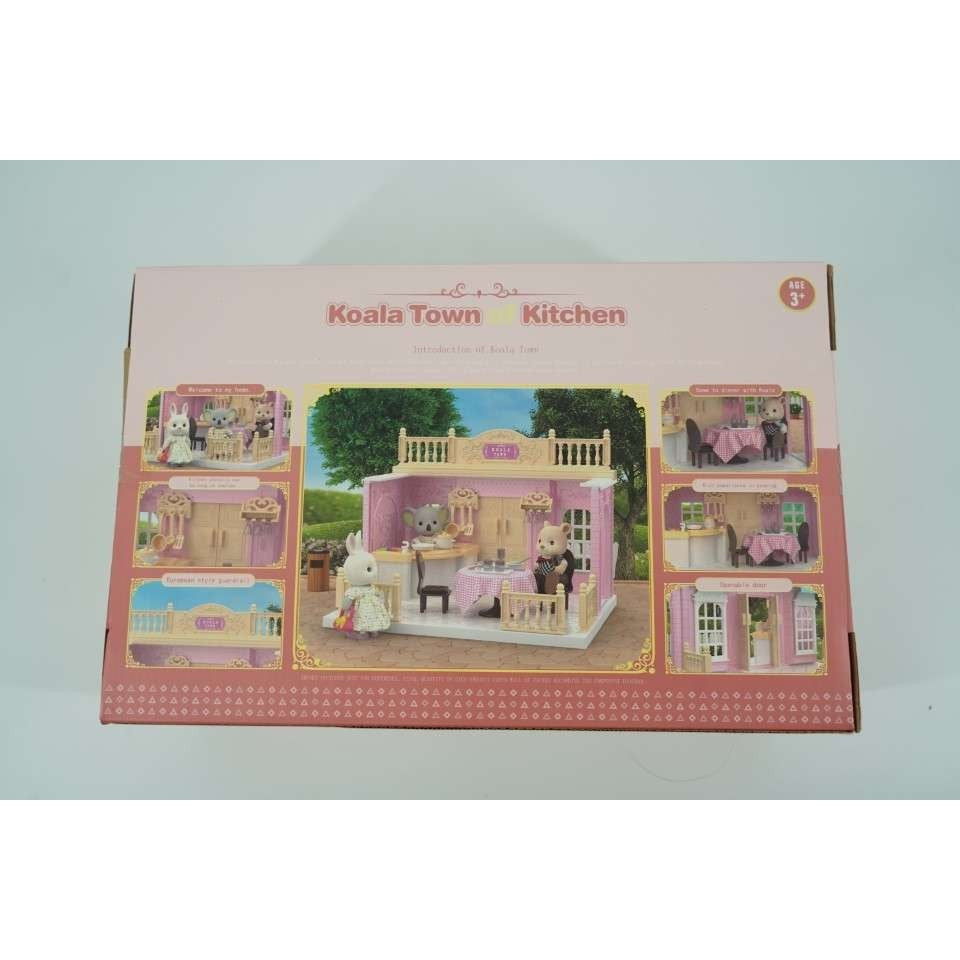 Bucatarie pentru papusi cu mobilier si figurina - vivimall.ro