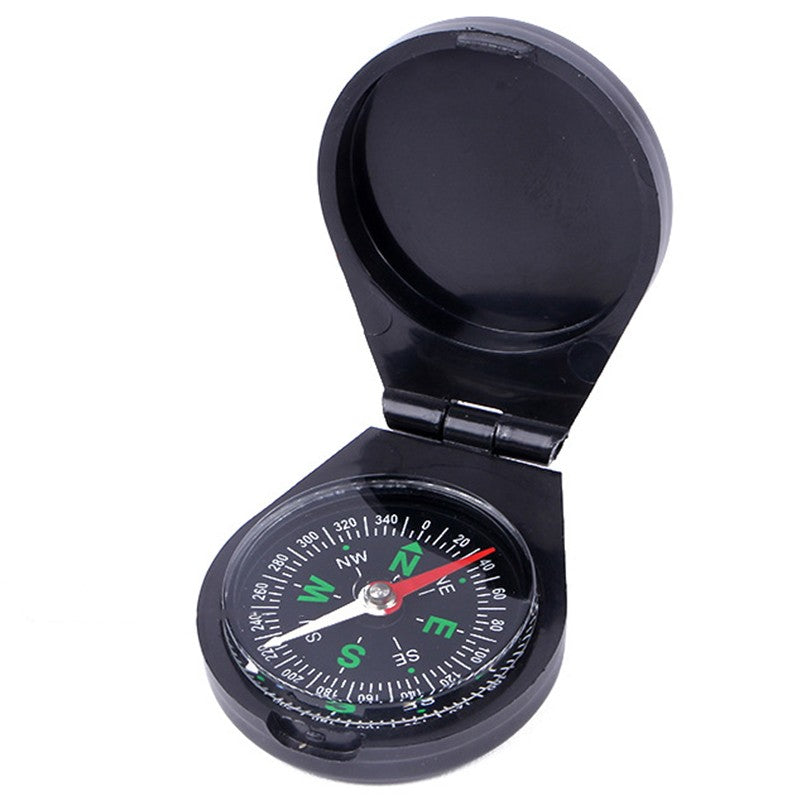 Busola de Buzunar cu Capac de Plastic, Vivimall, Busola pentru Drumetii, Calatorie, Compacta, Usor de Transportat, 6 x 4.8 x 1.5 cm Negru - vivimall.ro