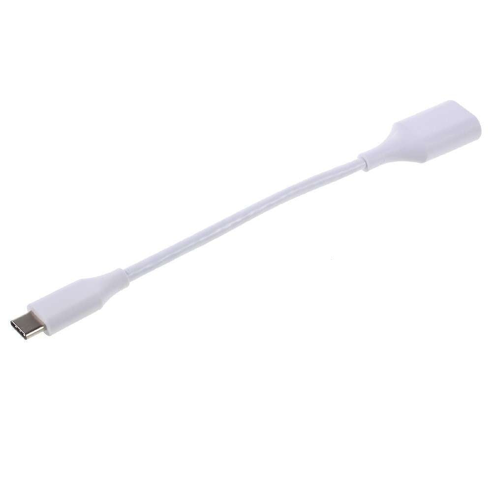 Cablu OTG USB 3.1 USB Type-C to USB A 18 cm Flippy, Alb - vivimall.ro