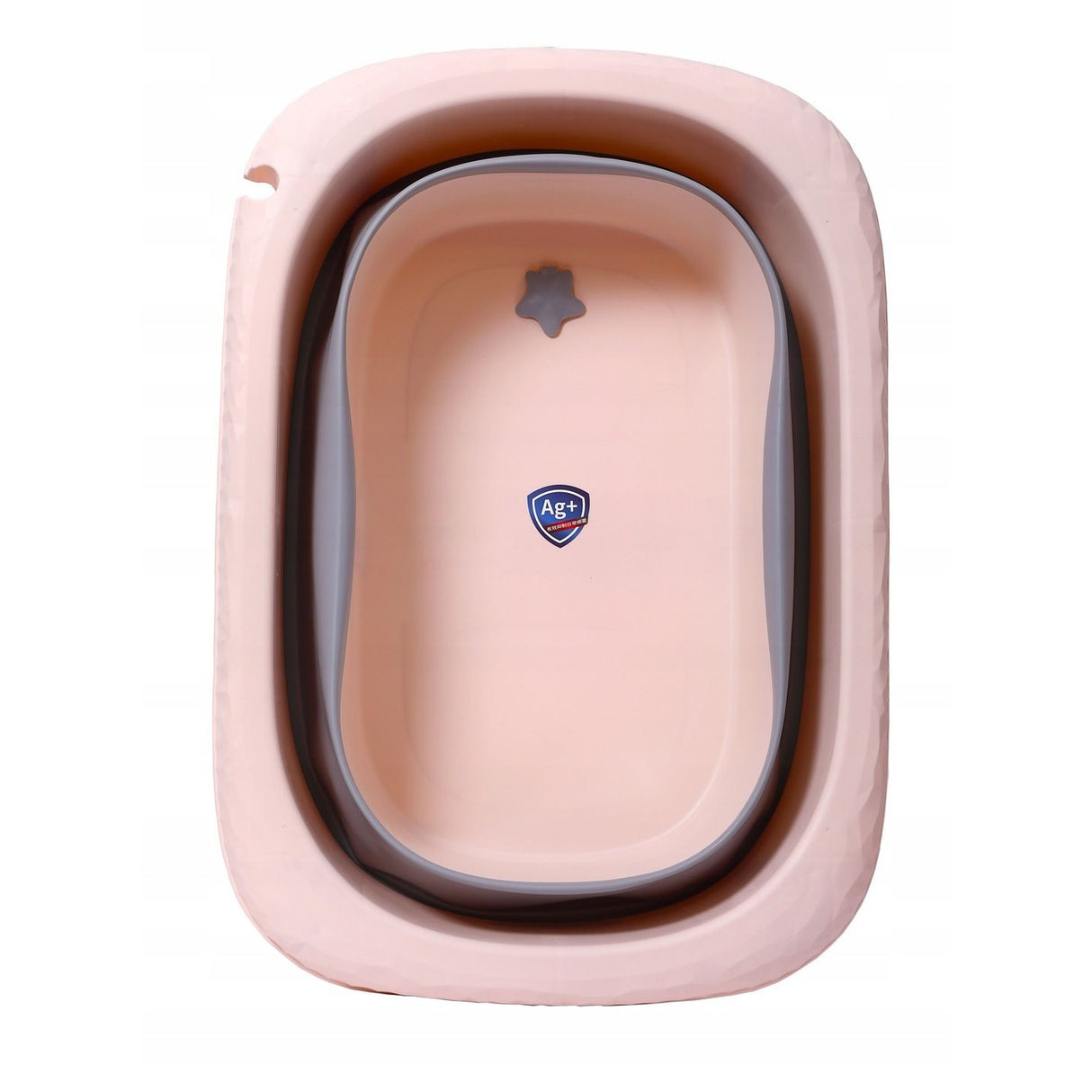 Cada Pliabila pentru Baie, Vivimall, din PP+TPE, pentru Copii 0-6 Ani, cu Picioare, Suport de Sezut, Scurgere Etans, 80 x 52 x 42 cm, Portocaliu - vivimall.ro