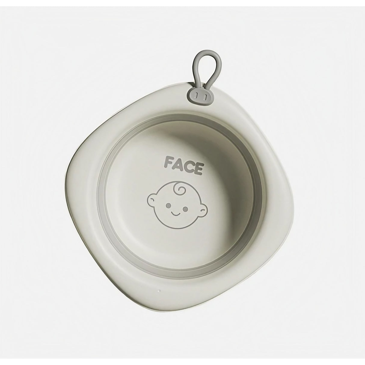 Cada Pliabila pentru Baie pentru Copii, Vivimall, Cadita pentru Bebelusi, Model Romb pentru Fata, Gri, 31.5x31.5x3.5 cm, 3L - vivimall.ro