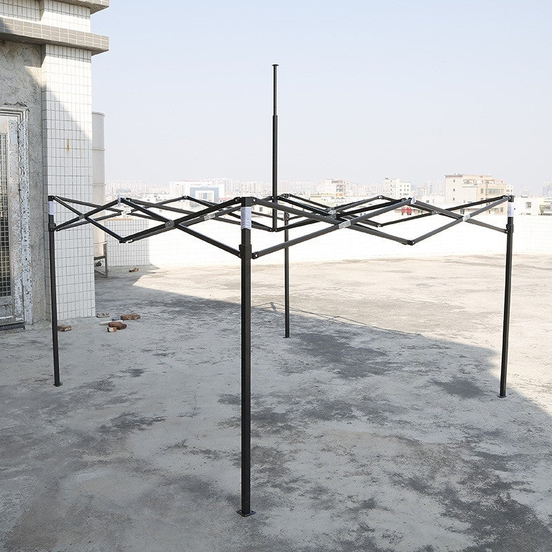 Cadru Metalic pentru Cort Pavilion, Flippy, Pliabil de tip Pavilion, Fara Prelata/Unelte, Deschidere Tip Armonica, 4.3 x 2.9 x 2.7 m, Negru - vivimall.ro