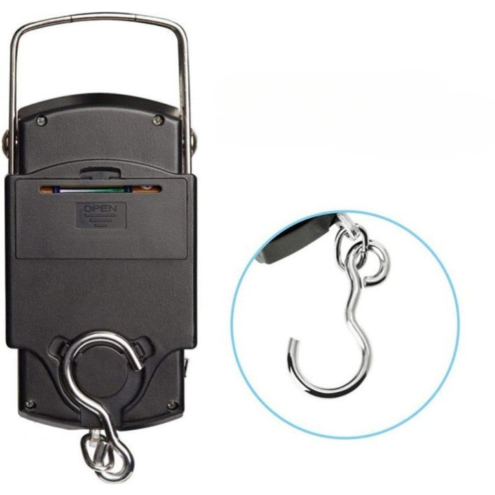 Cântar digital portabil cu cârlig 50 kg negru | FreshBox - vivimall.ro