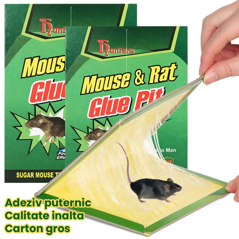 Capcana Autoadeziva pentru Soareci, Vivimall, Placa Autoadeziva pentru Rozatoare cu Efect Puternic de Imobilizare, Capcana cu Lipici, pentru Uz Casnic, 21 x 15 xm Verde/Galben