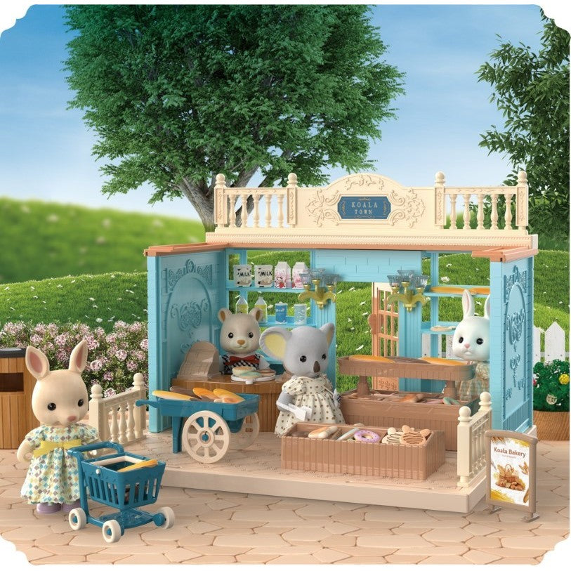 Casa de papusi cu figurine si mobilier, brutarie - vivimall.ro