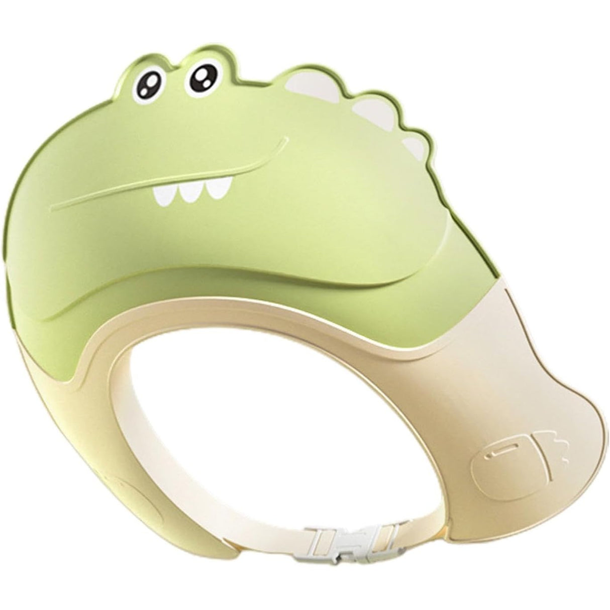 Casca de Dus, Vivimall, Previne Scurgerea Apei si Samponului pe Fata, 0-12 Ani, Ajustabila, din TPE+PP, 20 x 23 cm, Model Crocodil, Verde - vivimall.ro