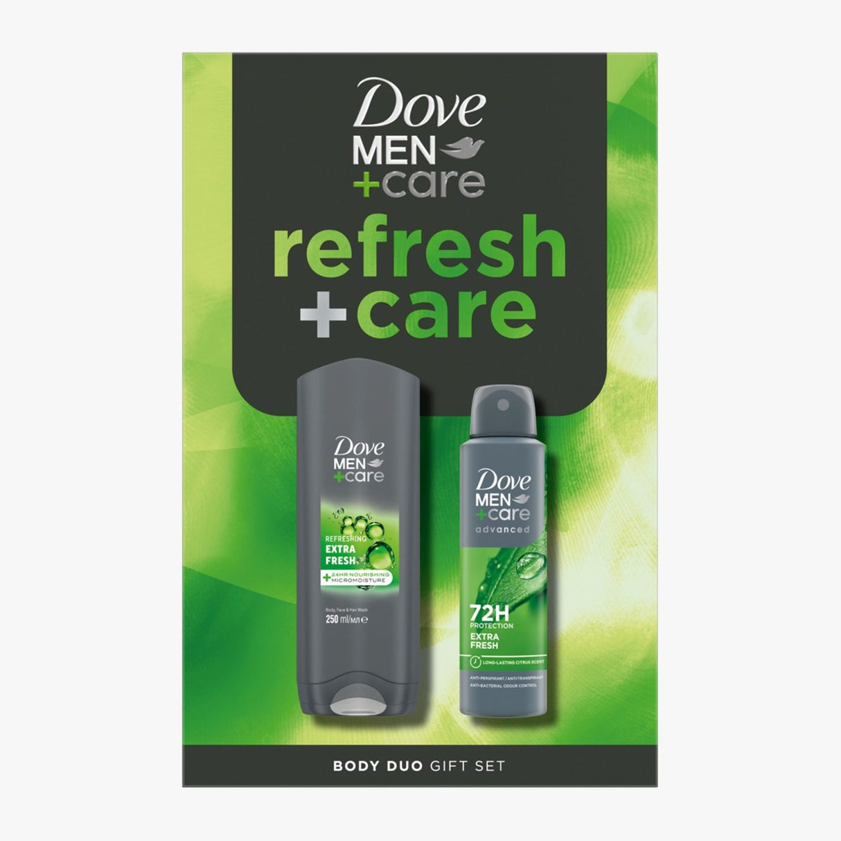 Dove ajándékdoboz, tusfürdő 250 ml, dezodor 150 ml, Men Extra Fresh