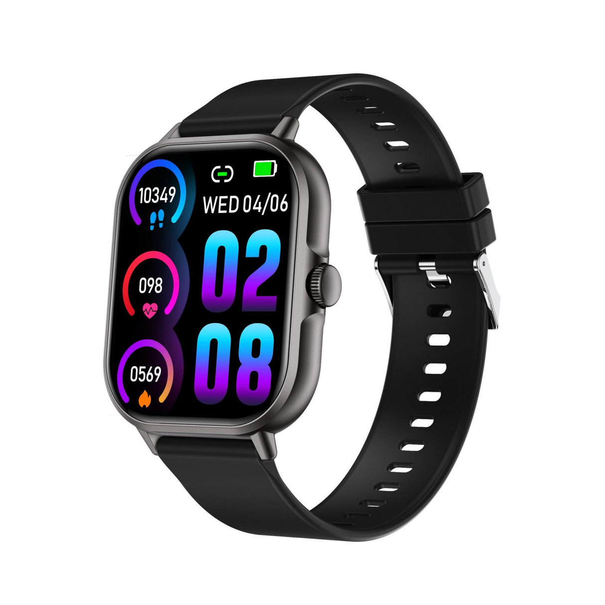 Ceas Smartwatch, Flippy, Editia H15, Apeluri Bluetooth, Afisaj 1.81 inch, Rezolutie 240 x 284, Puls, Siri, Baterie 180 mAh, Negru - vivimall.ro