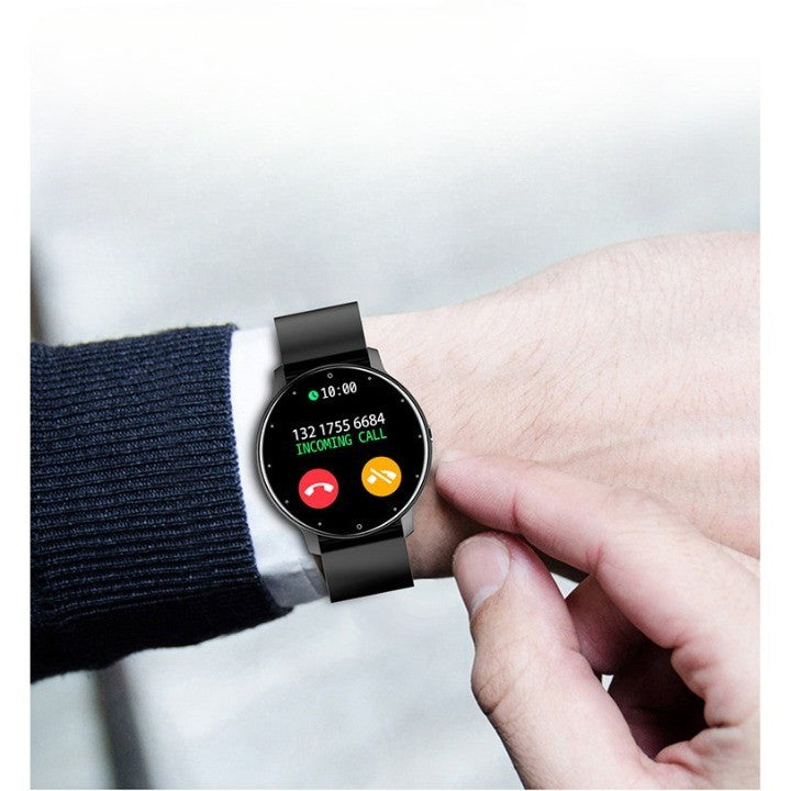 Ceas smartwatch si bratara fitness Flippy ZL02D, oxigen, ritm cardiac, pedometru, notificari, IP67, Compatibil cu Android/iOS, vibratii, multi sport, Negru - vivimall.ro