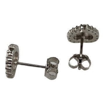 Cercei Argint 925 Inima conturata cu Zirconii - vivimall.ro