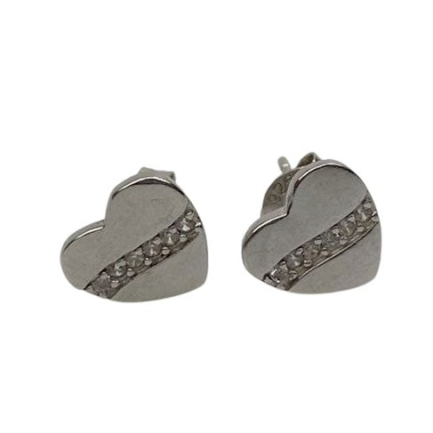 Cercei Argint 925 Inima cu Minizirconii - vivimall.ro