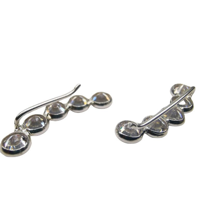 Cercei Argint 925 Model pe Lob Mediu - vivimall.ro