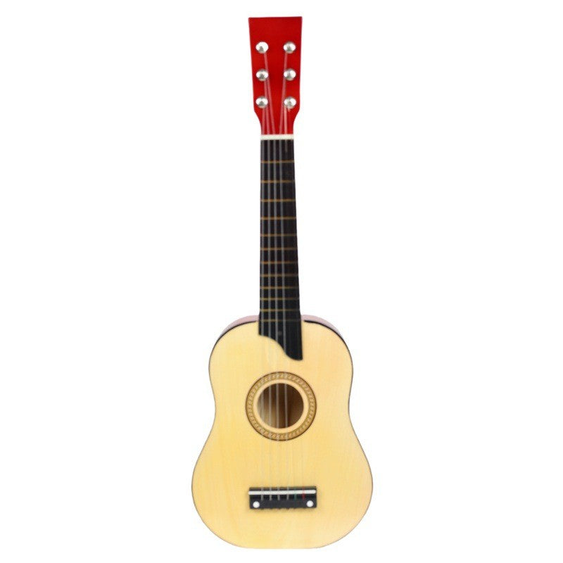 Chitara pentru Copii, Flippy, din Lemn si Plastic, pentru Incepatori, 63.5 x 22 x 5.8 cm, Bej - vivimall.ro