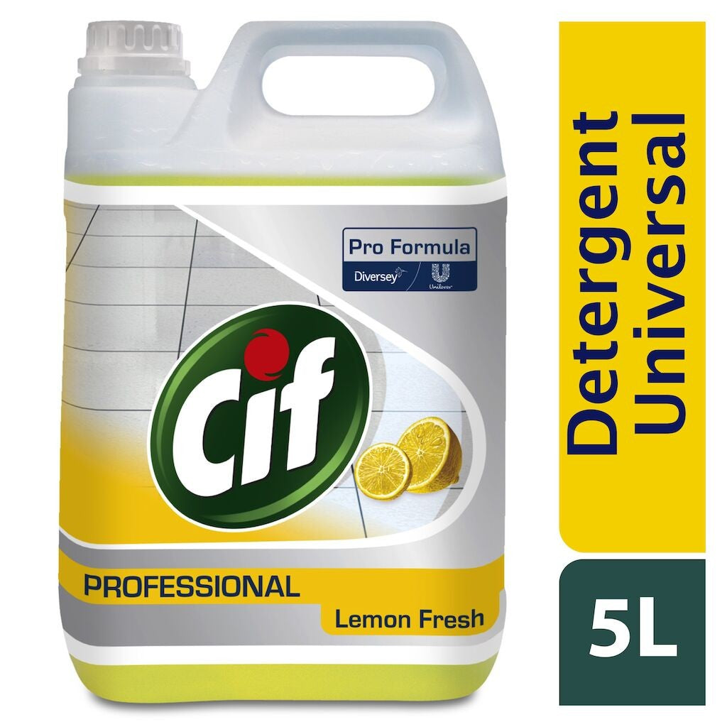 Flacon detergent CIF Pro Formula 5 L, parfum lămâie, detaliu capac dozator