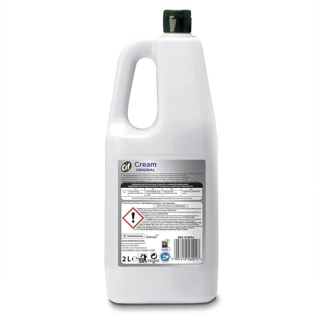 Pachet CIF Professional Cream – Crema de Curatare Non-Abraziva, 6×2 L - vivimall.ro