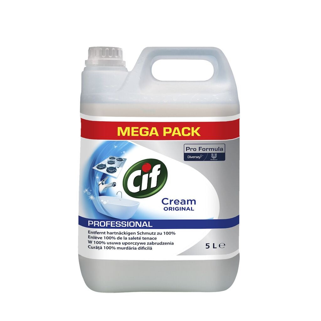 Pachet CIF Professional Cream – Crema de Curatare Non-Abraziva, 2×5 L - vivimall.ro