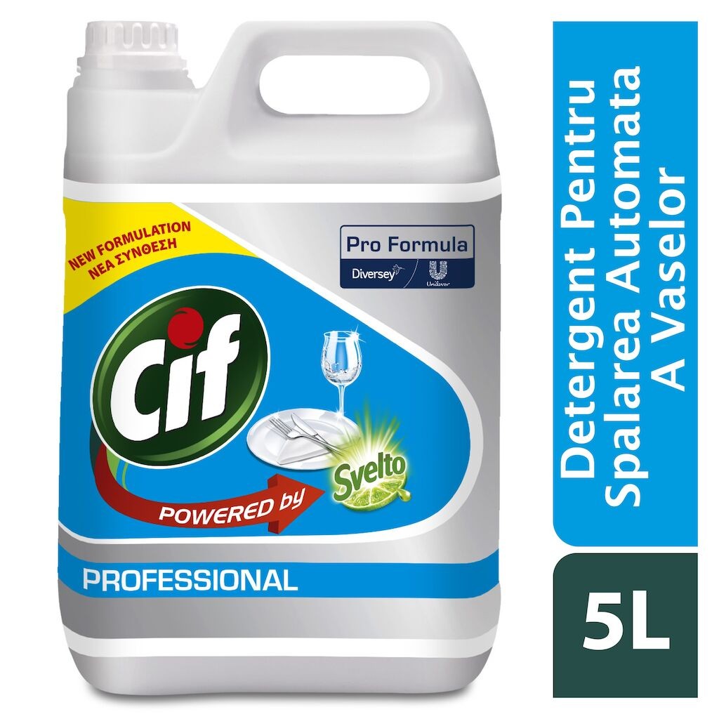 Pachet CIF Professional Liquid – Detergent Universal pentru Masina de Spalat Vase 2x5 L - vivimall.ro