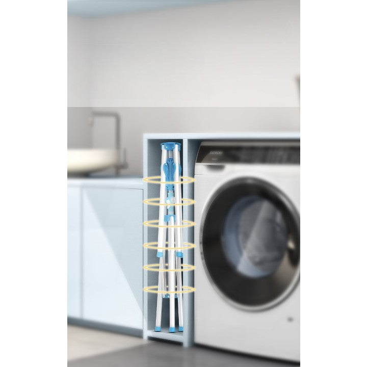 Uscator de Rufe, Vivimall, Tip Umbrela, Pliabil, Telescopic, pentru Interior-Exterior, cu Patru Tije, Picior Anti-Alunecare, Inaltime Ajustabila, 108 pana la 165 cm - vivimall.ro