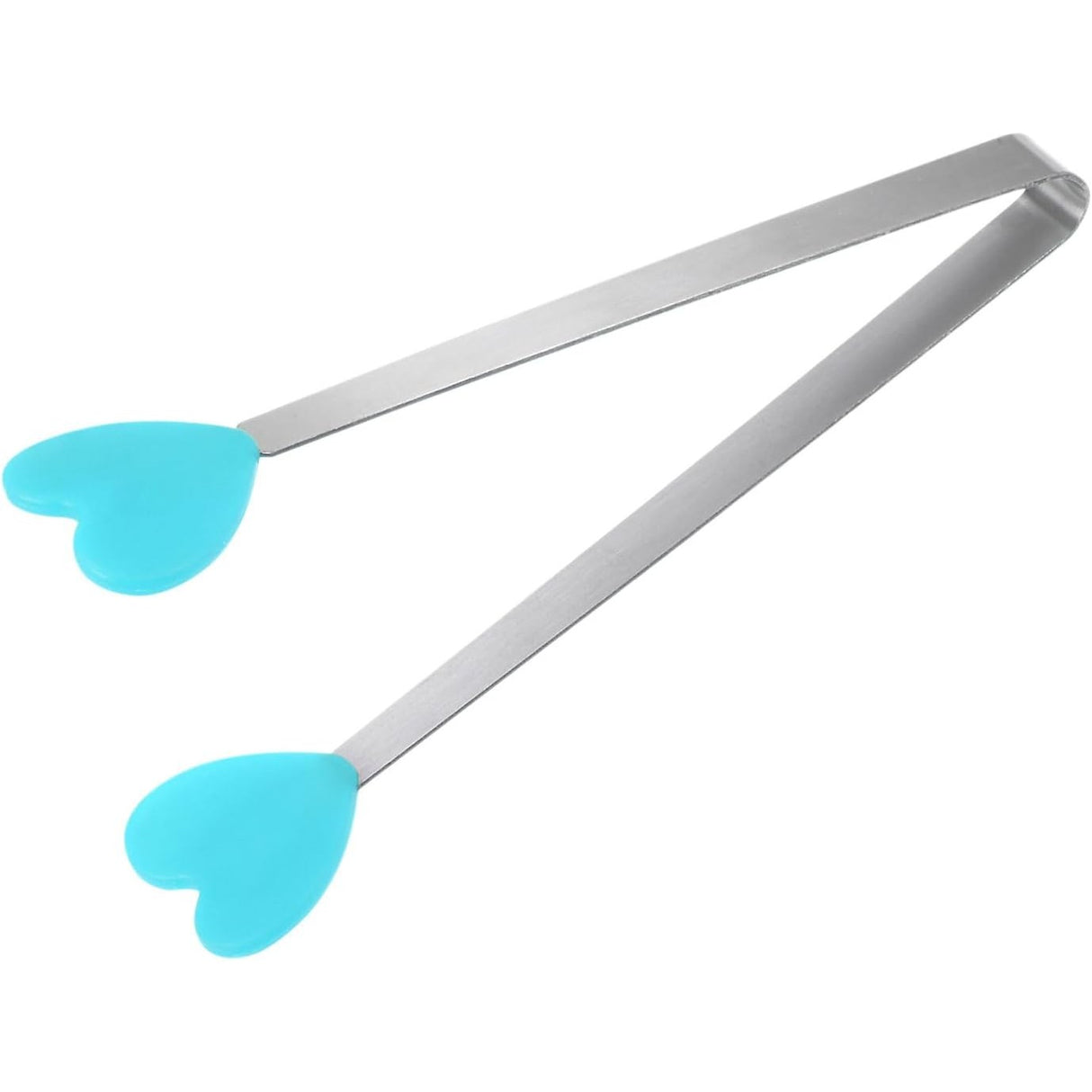 Cleste Creativ pentru Mancare, Vivimall, Model Inimioare din Silicon, 14.5x3 cm, Rezistent la Temperaturi Inalte si Coroziune, Albastru - vivimall.ro