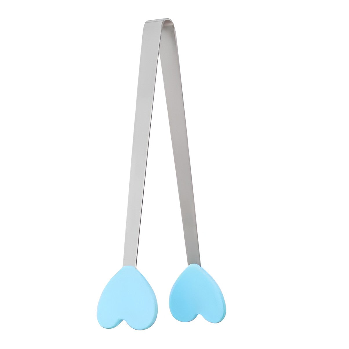 Cleste Creativ pentru Mancare, Vivimall, Model Inimioare din Silicon, 14.5x3 cm, Rezistent la Temperaturi Inalte si Coroziune, Albastru - vivimall.ro