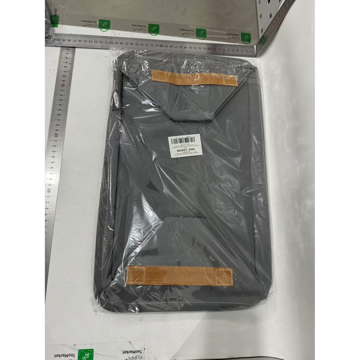 Cutie Depozitare Vivimall, pentru Haine, lucruri, din Textil cu Cadru Metalic, Manere Laterale, forma Dreptunghiulara, 48 x 28 x 25 cm, volum 34 L Gri - vivimall.ro