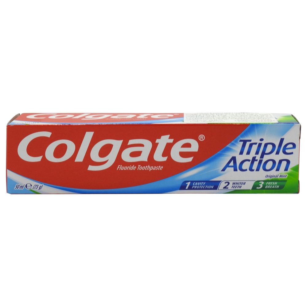 Pasta de Dinti, Colgate, Triple Action, 50 ml - vivimall.ro