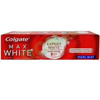 Pasta de Dinti, Colgate, Max White Expert Pearl Mint, 75 ml - vivimall.ro