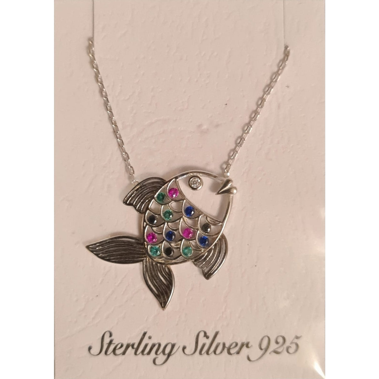 Colier Argint 925 Peste cu Zirconiu, Colorat - vivimall.ro