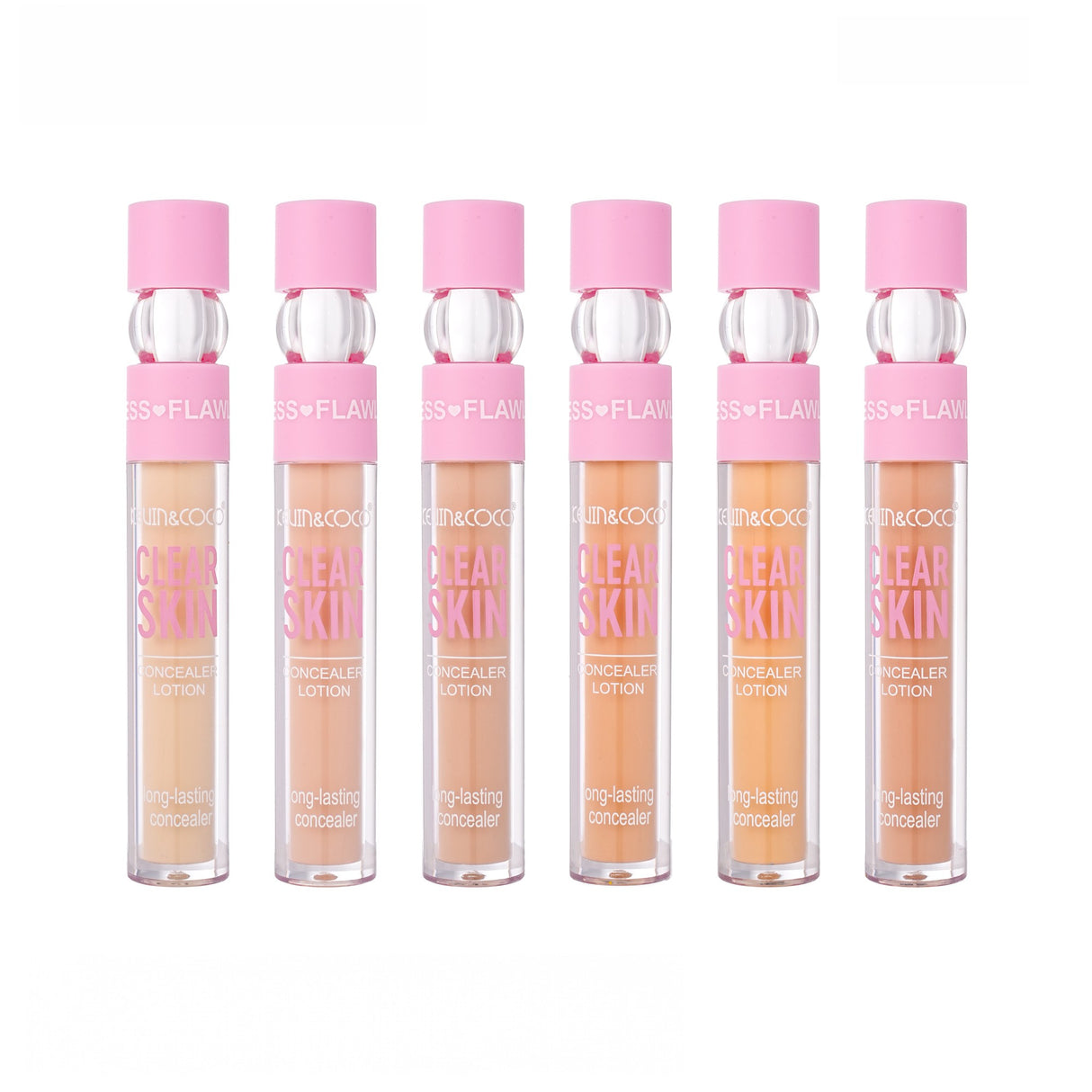 Corector Kevin&Coco Clear Skin aplicat pe ten, acoperire medie naturală, nuanță bej deschis