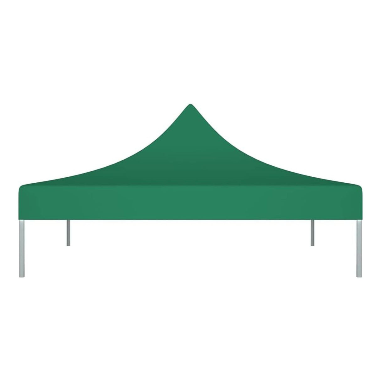 Copertină pavilion Flippy verde 3x3 m pliată pentru depozitare, vedere compactă