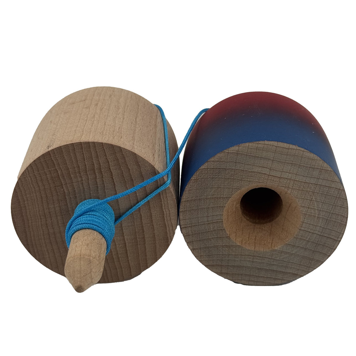 Kendama Pill X Originala, Flippy, Profesionala Model Rubber Grip Pilula, din Lemn, Varsta 9+, Ata 62/65 cm, 11 x 5 x 5 cm, Gradient Rosu/Albastru - vivimall.ro