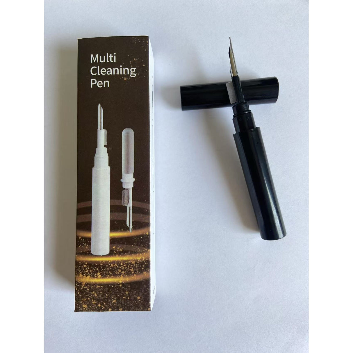 Stilou pentru curatare, Flippy, Multifunctional, pentru Telefon, Computer, Tastatura, cu Perie, Negru