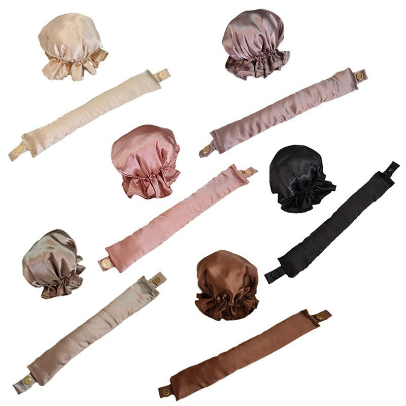 Accesoriu de Ondulat Parul, Vivimall, fara Caldura, din Poliester, Manual, Prin Rasucire, 29 x 4 cm, Bej - vivimall.ro