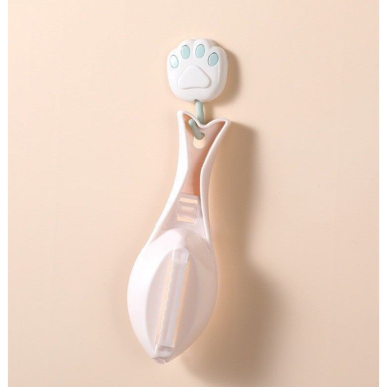 Curatator de Solzi de Peste, Vivimall, Manual, Forma Peste, cu Compartiment de Colectare, din Plastic, 15.5x5.5 cm, Alb - vivimall.ro