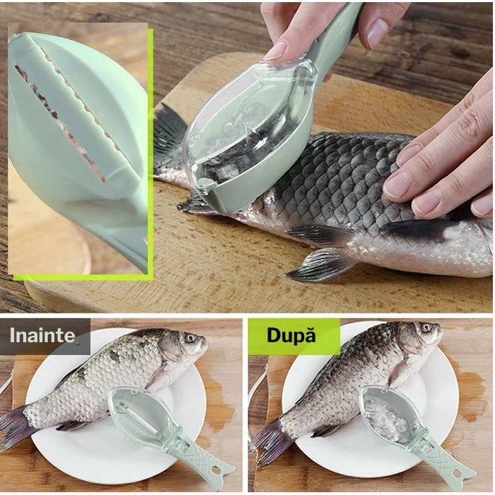 Curatator solzi peste cu recipient | FishClean - vivimall.ro