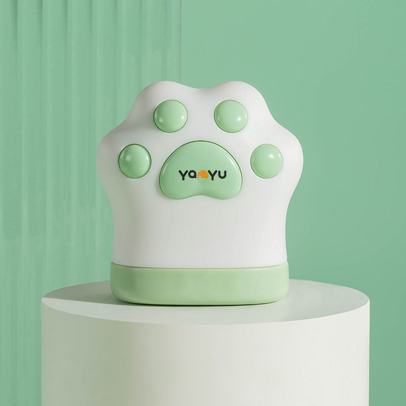 Ruleta Portabila, Vivimall, Ruleta mini pentru Copii, Model Labuta de Pisica, cu Prindere, pentru Masurat Diametrul, 5.5 x 6.5 cm, Banda 1.5m, Verde - vivimall.ro