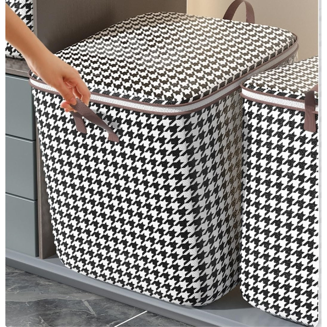 Organizator Textil Cu Fermoar 100L | PackNest 3 - vivimall.ro